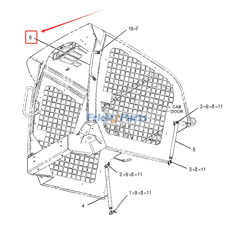 Handle for Engine,Loader