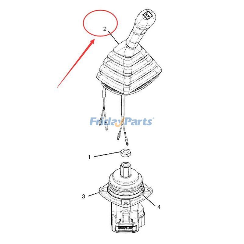 Pilier de commande de poignée CAT 324D 325D 329D 330D 45D 349D 365C 308D 307D de FridayParts