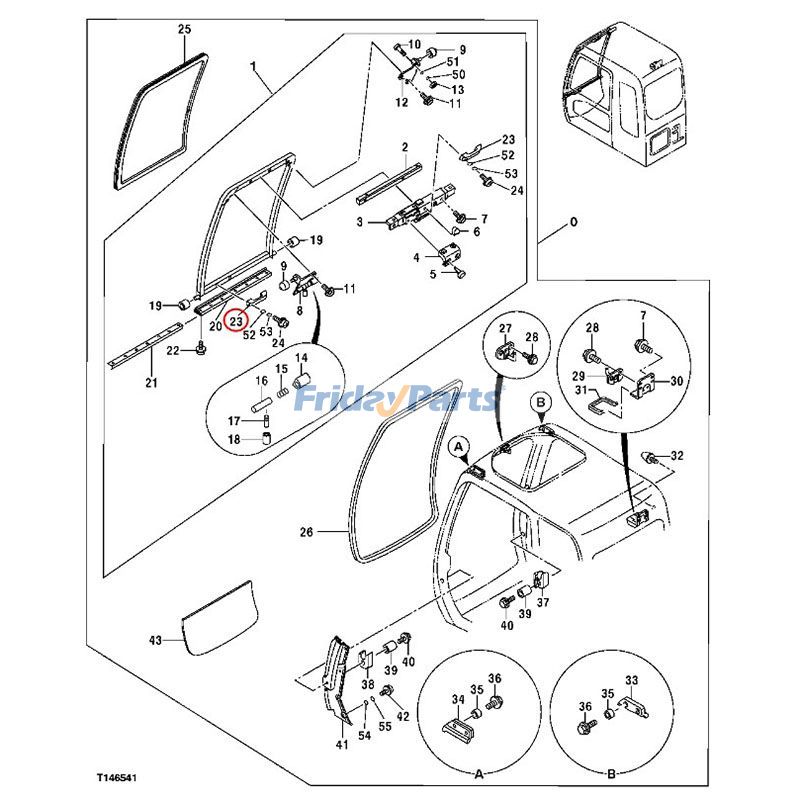 Handler 4204579 für John Deere 110 120 130G 135D 160GLC 180 190DW 200G 210CW 230LCRD 370 450CLC 490 590D 670GLC 690DR 870GLCfür Für JOHN DEERE