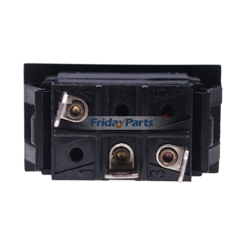 Interruptor basculante de luces de emergencia 386850A1 para retroexcavadoras CASE 590SM 580SM 580M 590SN 580SN 580N 580SM+ 590SM+ para Pala cargadora Para CASE FridayParts