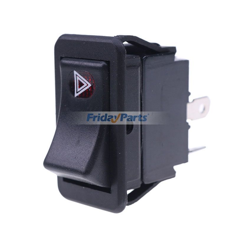 Interruptor basculante de luces intermitentes de emergencia 122736A1 para cargadoras de tractores New Holland U80C U80B U80 LV80