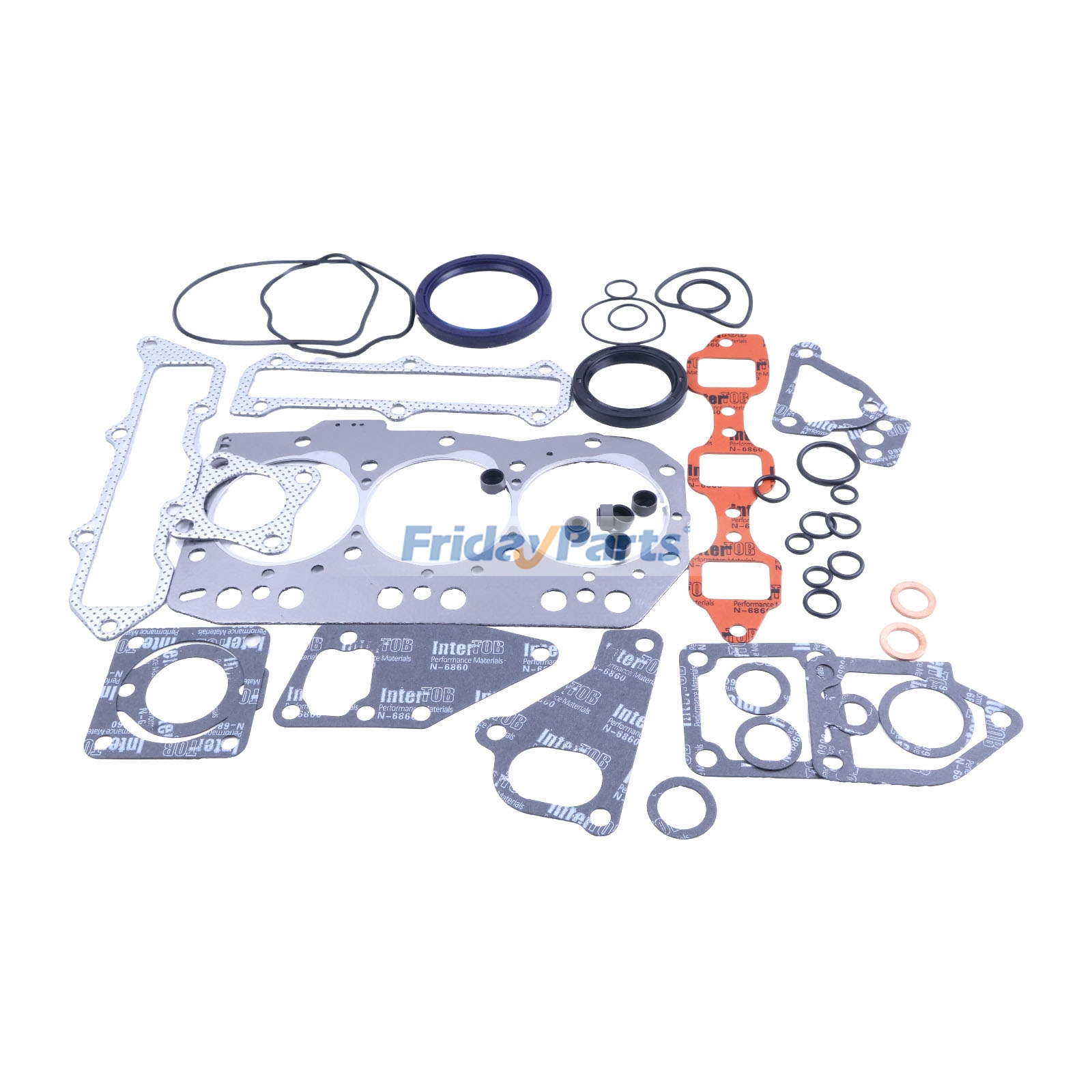 Kit de juntas de revisión para motor Yanmar 3TNV82 3TNV82A Komatsu 3D82AE-5 Para KOMATSU,Para YANMAR