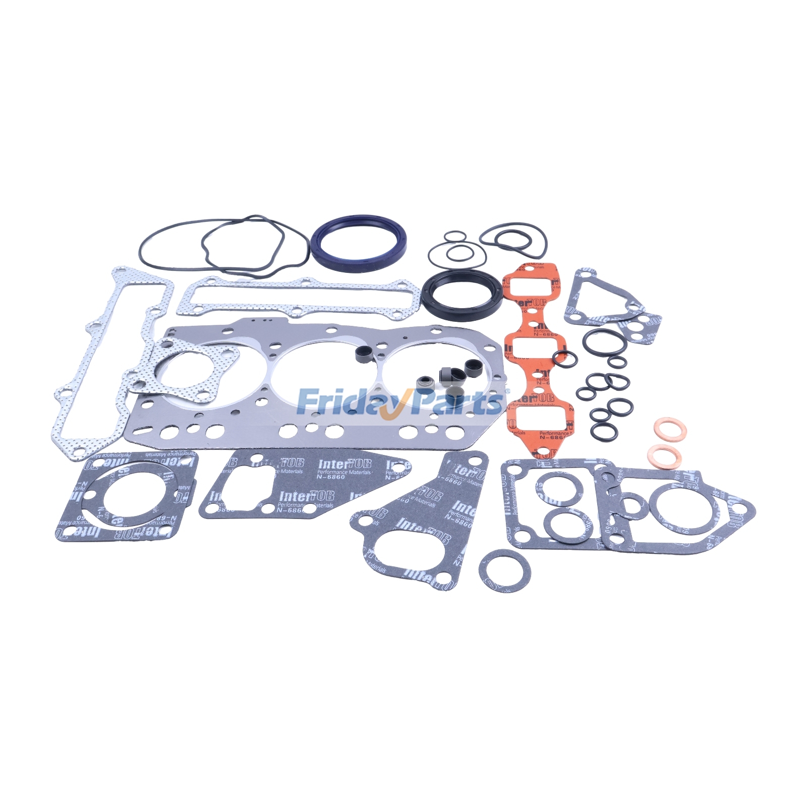 Kit de juntas de revisión para motor Yanmar 3TNV82 3TNV82A Komatsu 3D82AE-5 de FridayParts