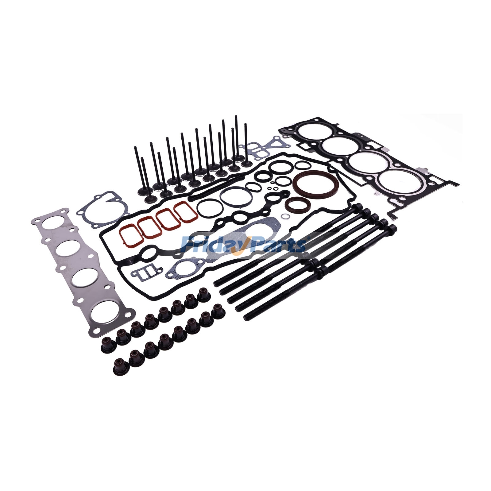 Engine,Vehicle Head Gasket Set W/Bolts & Intake Exhaust Valves