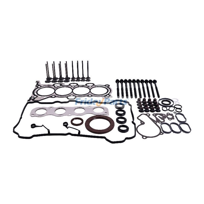 Head Gasket Set W/Bolts & Intake Exhaust Valves Kia for Engine,Vehicle