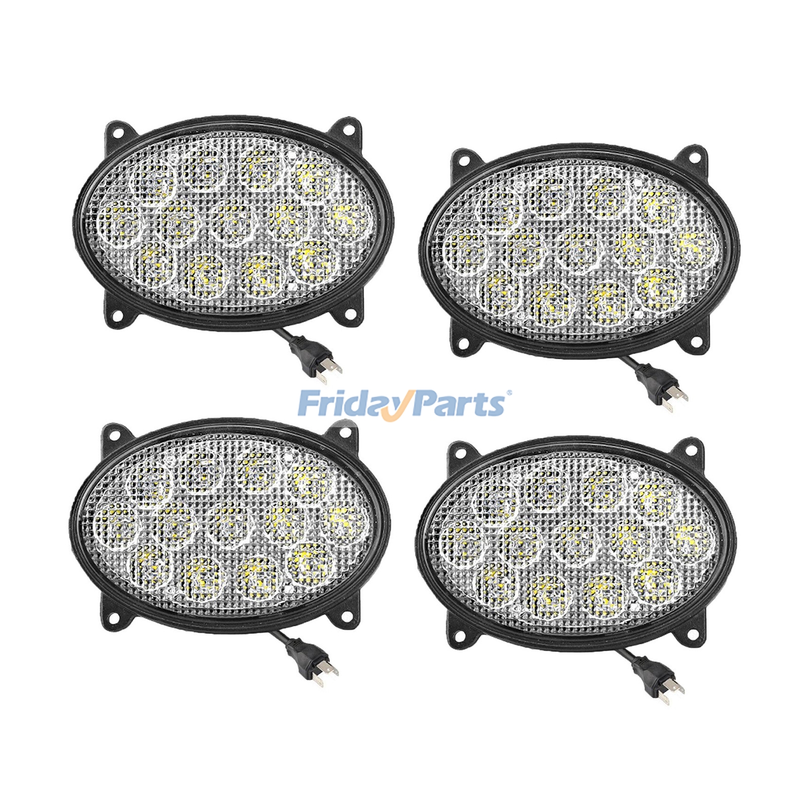 4 faros delanteros RE181963 para tractor John Deere 7185J 7195J 7205J 8345R 8430 8430T