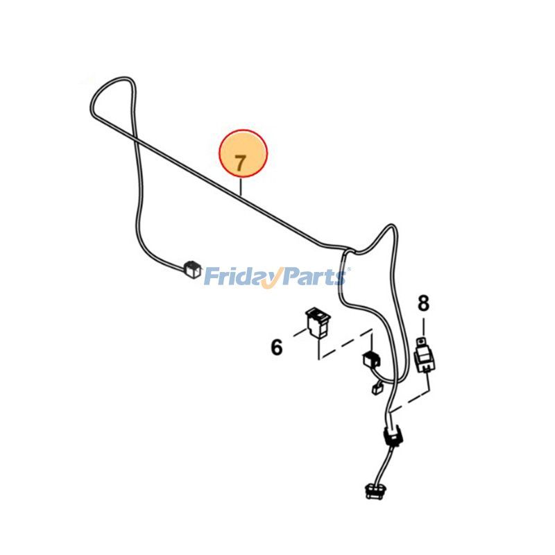 Arnés de calefacción 7331469 para minicargadoras Bobcat S16 S18 Para BOBCAT