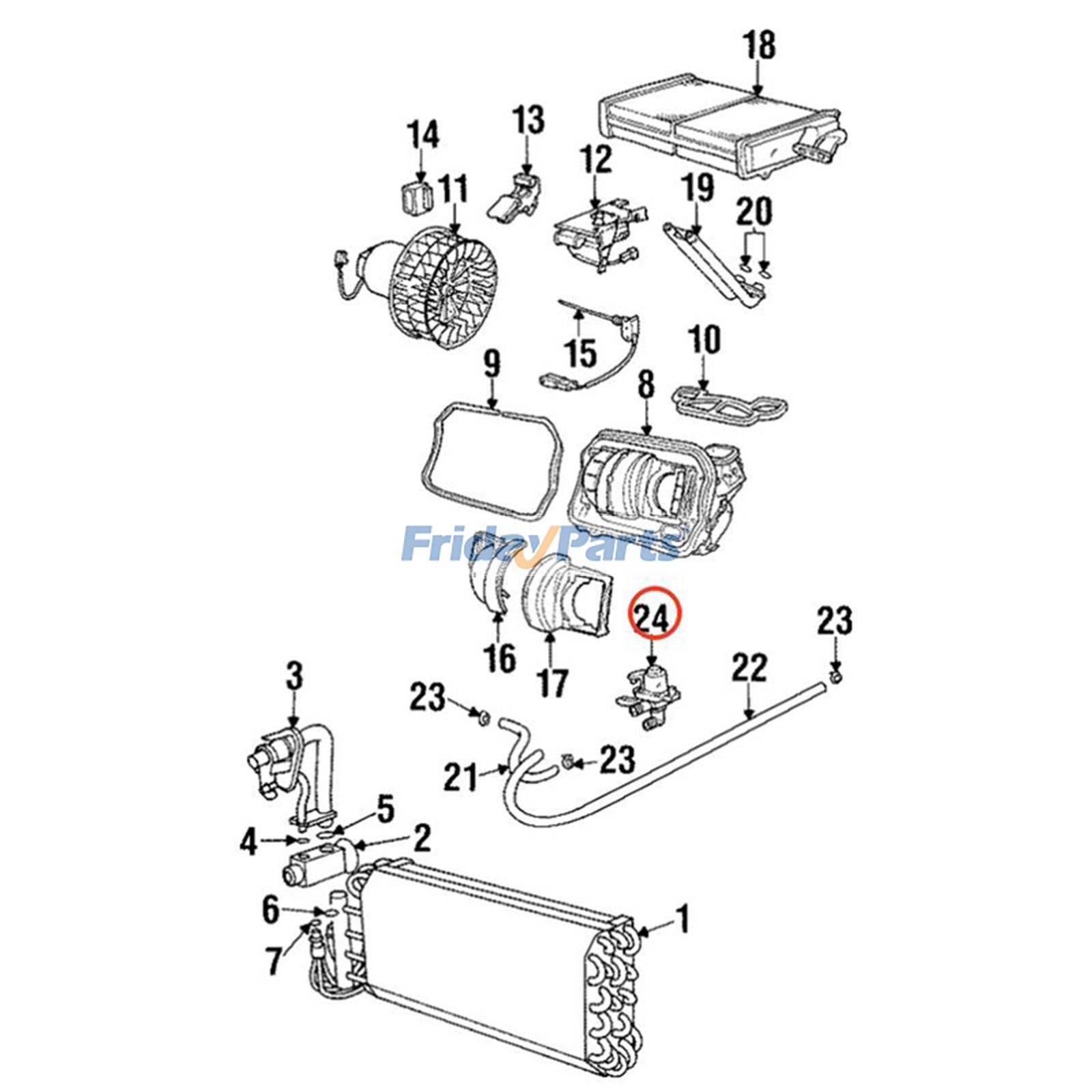 Heater Control Valve for Vehicle
