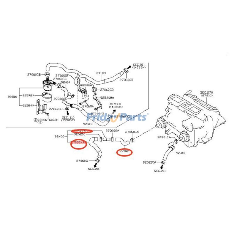Heater Hose Connector Kit for Vehicle