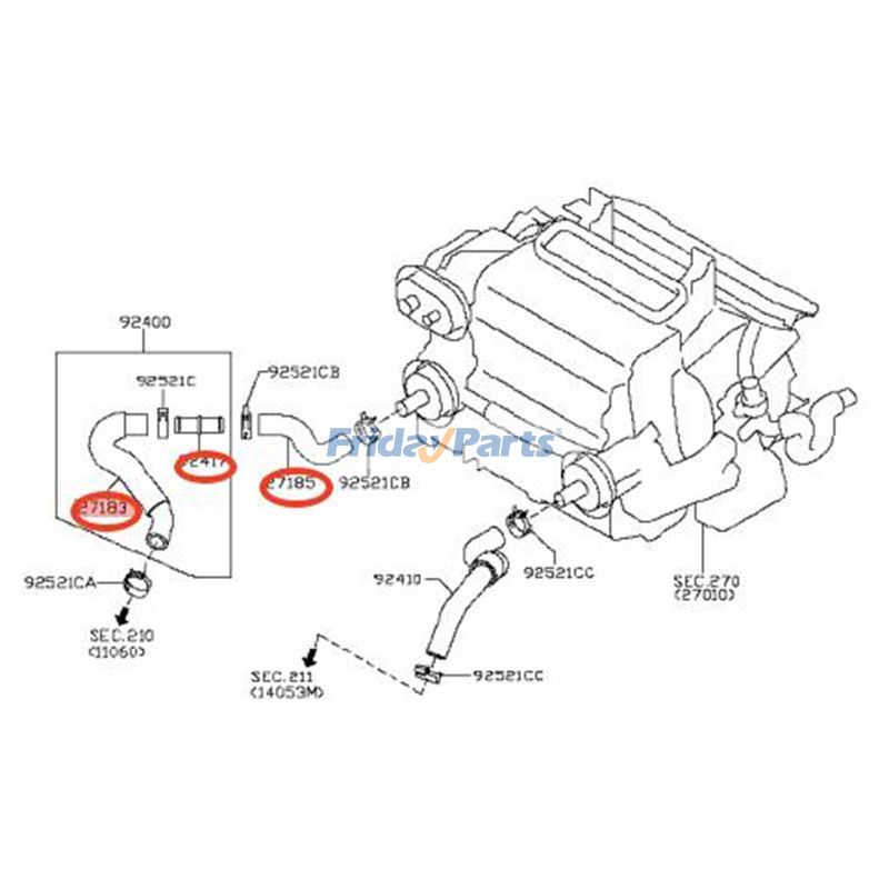 Heater Hose Connector Kit for Vehicle