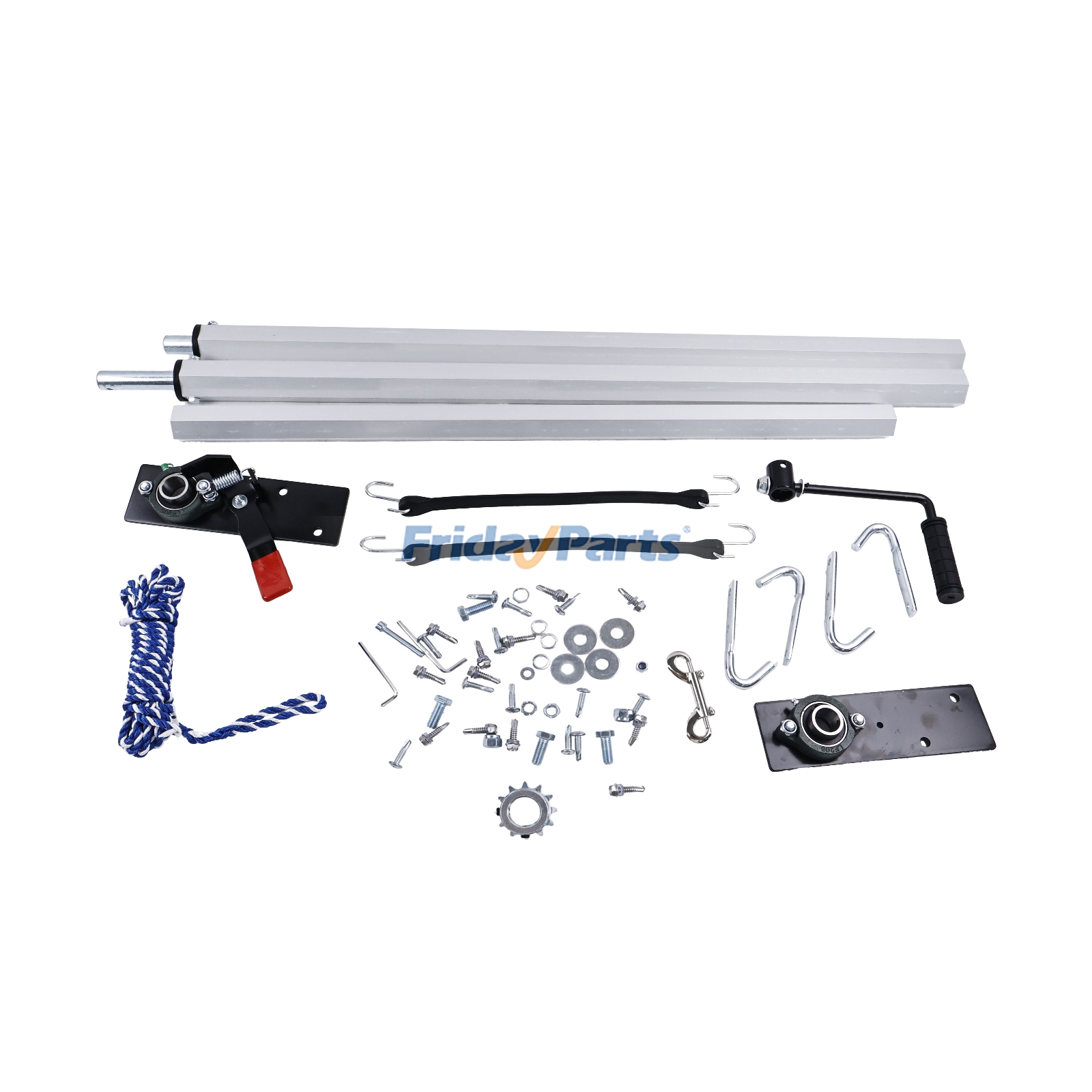 Heavy-Duty Dump Truck Tarp Kit With Rear Anti-Sail Bow Set 2026052714
