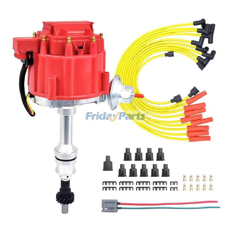 Distribuidor de encendido HEI y cables de bujías 1030213 para Ford Small Block 260 289 302
