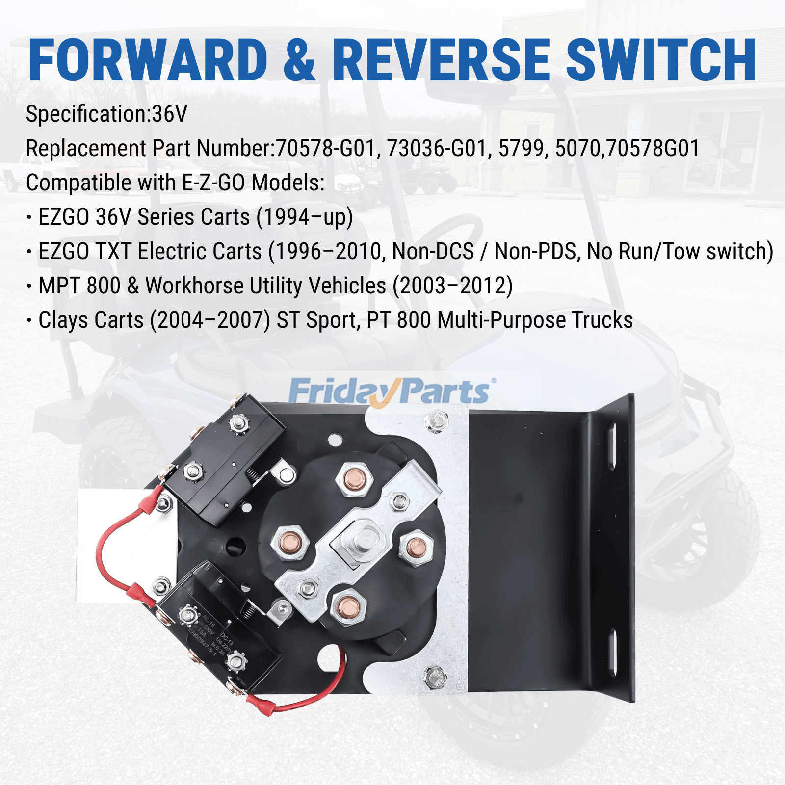 36V Forward & Reverse Switch for EZGO Heavy Duty for Golf Cart