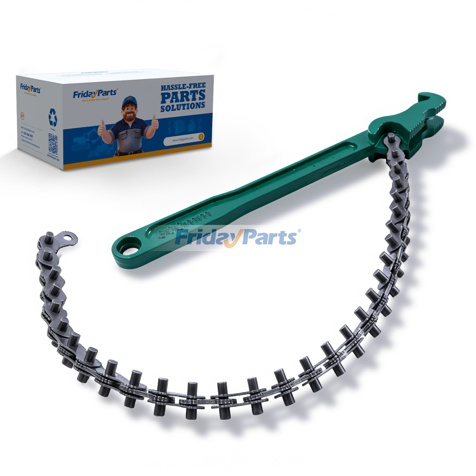 12 Inch Heavy Duty Reversible Chain Wrench for 2.4" to 5.9" Diameter Adjustable Oil Fuel Filter Chain Wrench Pipe Fitting Tools Spanner