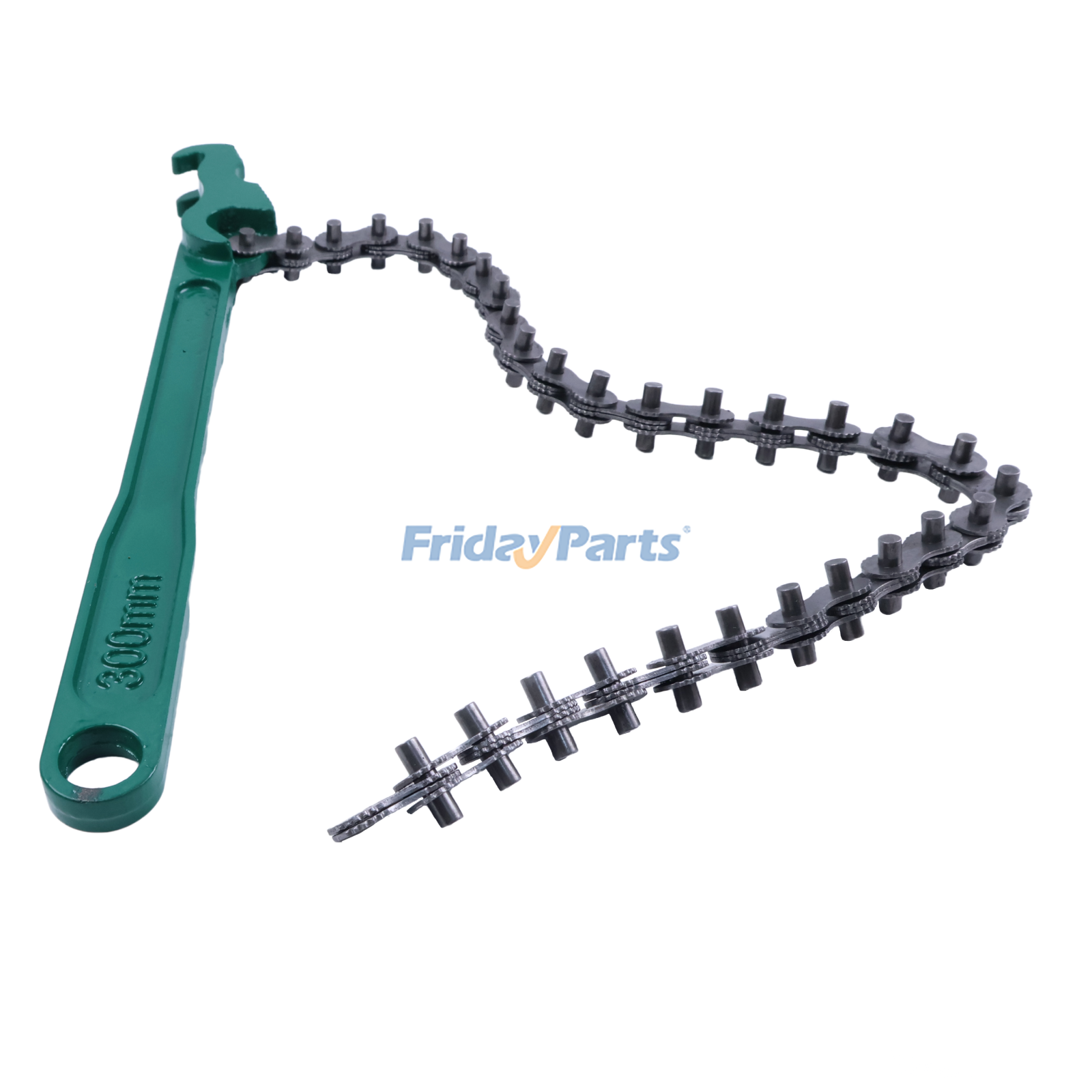 FridayParts 12 Inch Heavy Duty Reversible Chain Wrench for 2.4" to 5.9" Diameter Adjustable Oil Fuel Filter Chain Wrench Pipe Fitting Tools Spanner