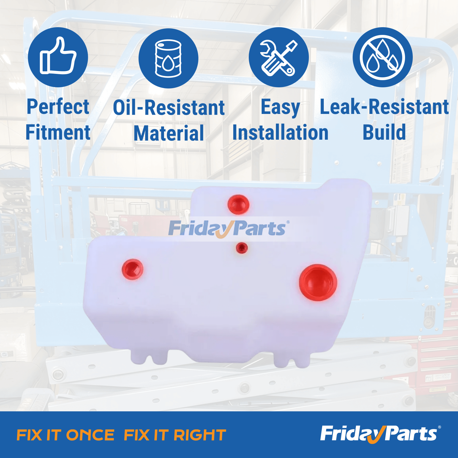 Tanque de óleo hidráulico T109012GT 96244GT para elevador de tesoura elétrico Genie GS-1530 GS-1532 GS-1930 GS-1932 GS-2032 GS-2632 GS-2046 GS-2646 GS-3232 GS-3246 FridayParts