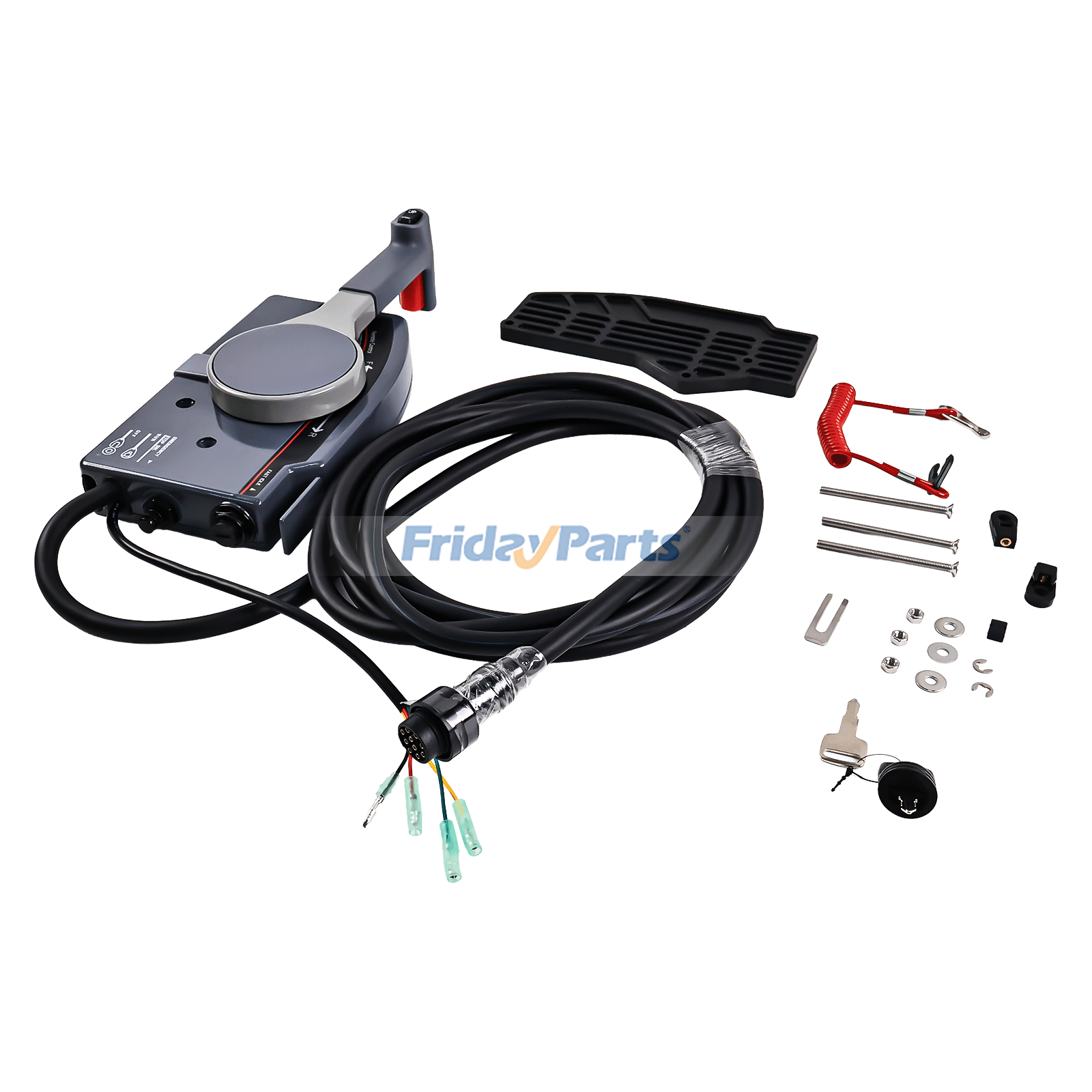 Engine,Marine 10 Pin Push Throttle Remote Control Box 703 Outboard Side Mount Cable