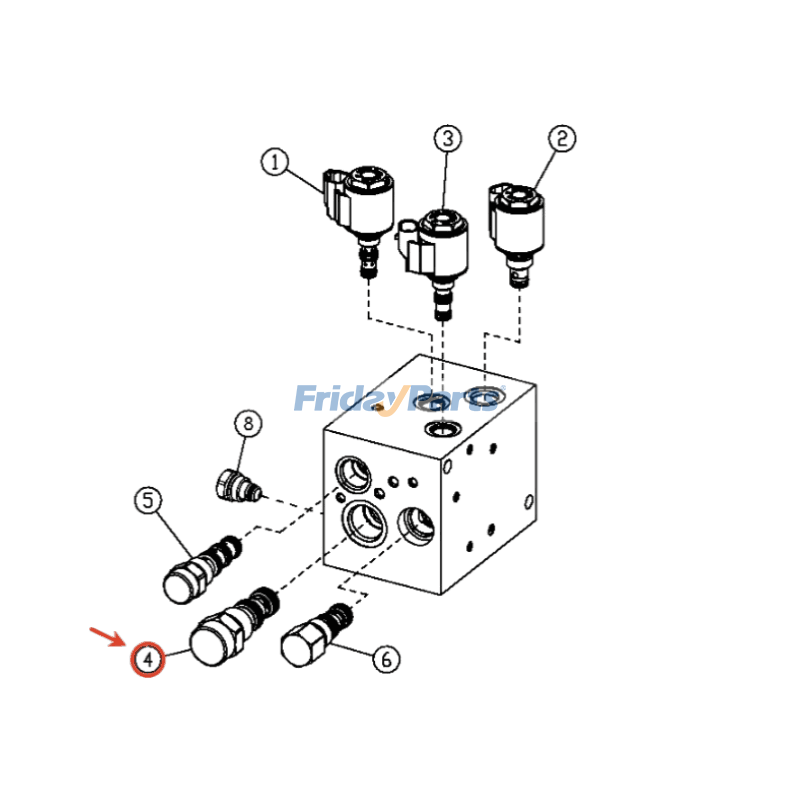 エンジン,ハーベスター,ローダー 高流量制御油圧バルブ