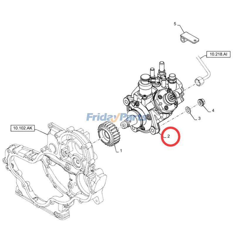 High Pressure Fuel Injection Pump 5801470100 for FPT Iveco Engine F5BFL413A B007 CASE Loader 580N 590SN SR250 SV300 for less