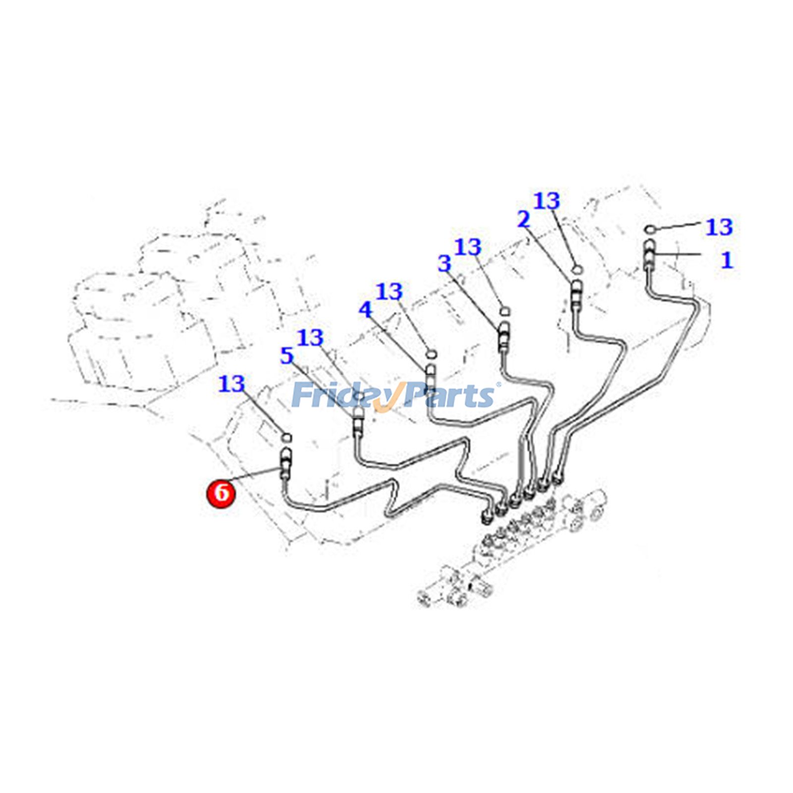 Fuel Injection Tube for Engine,Off-Road Truck