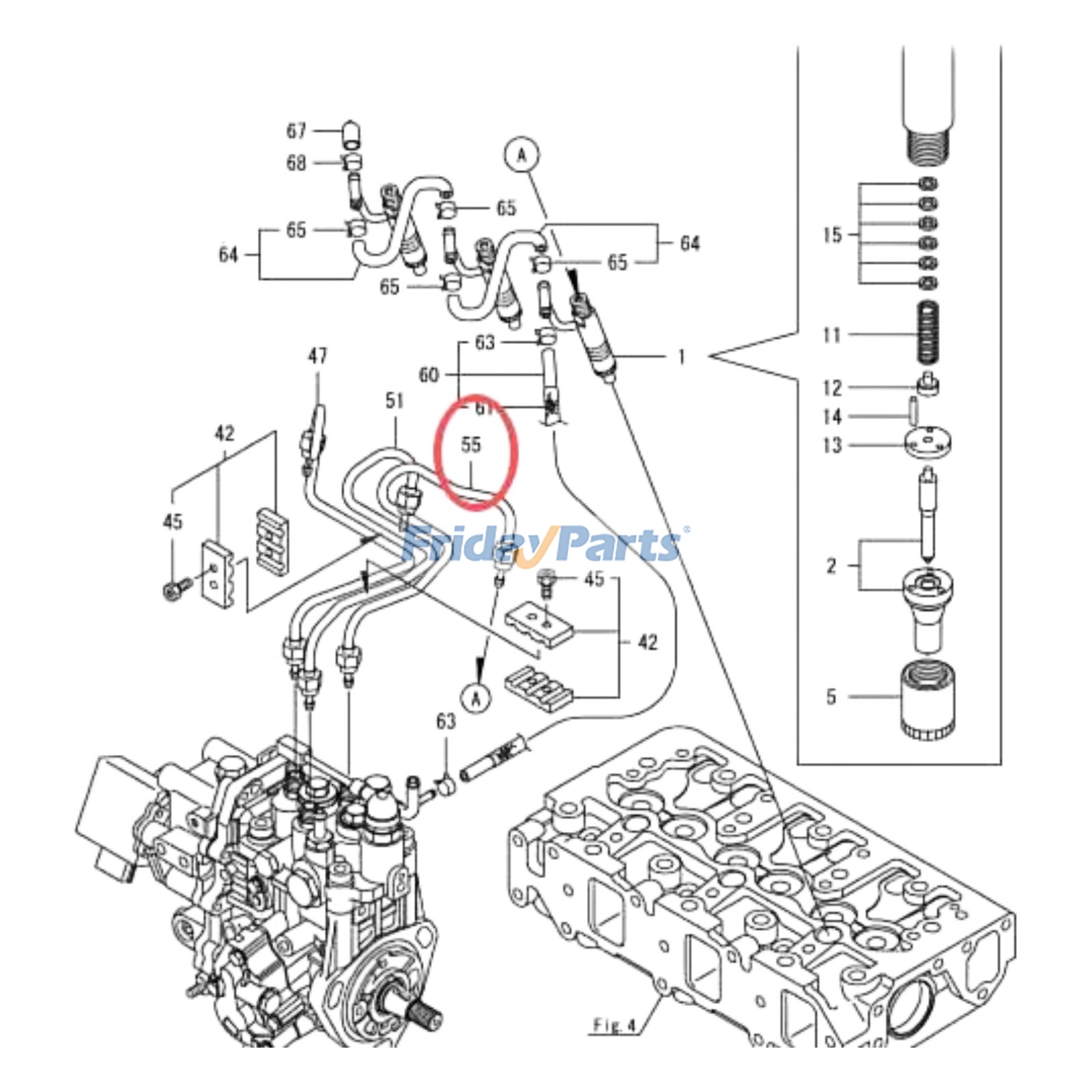 High Pressure Oil Pipe for Engine