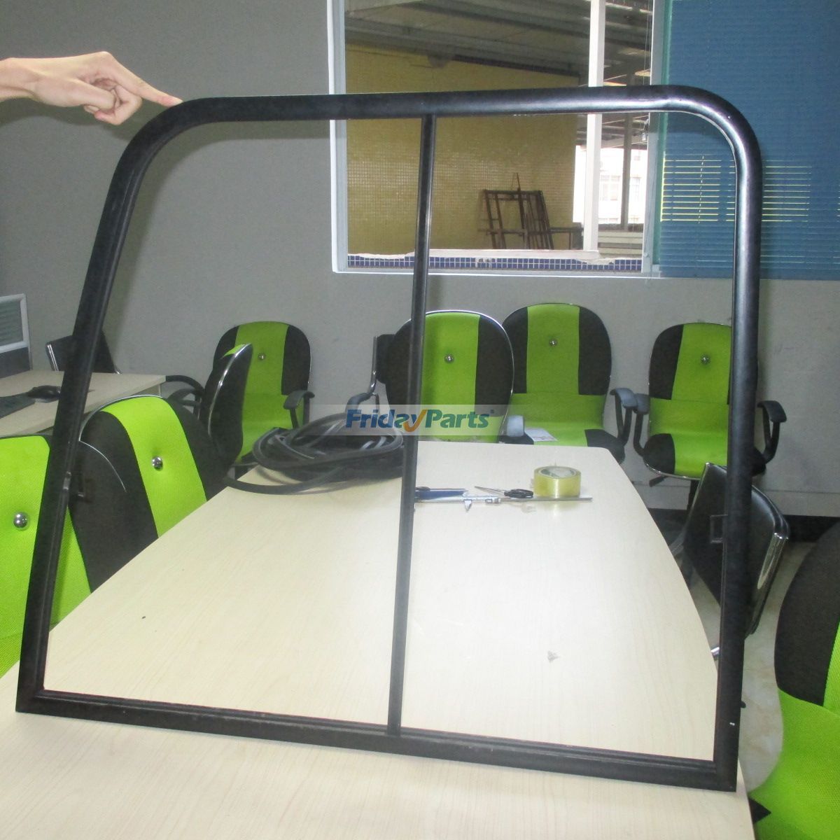 エクスカベーター キャブ左ドアガラスシール EX120-5