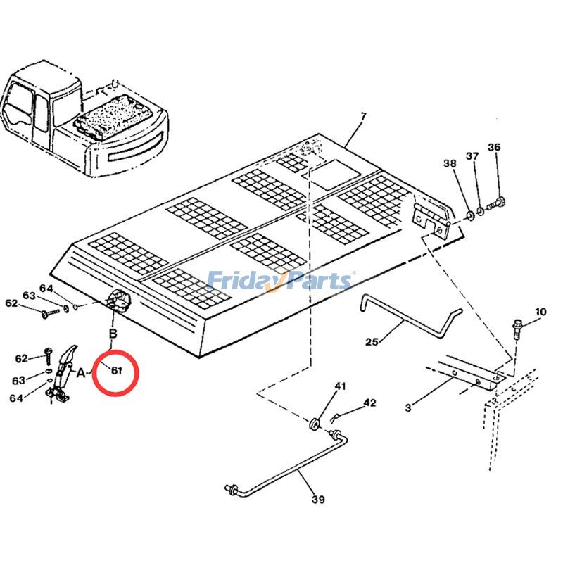 FridayParts Hood Latch