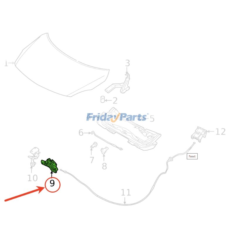 Hood Latch Bonnet Lock for Vehicle