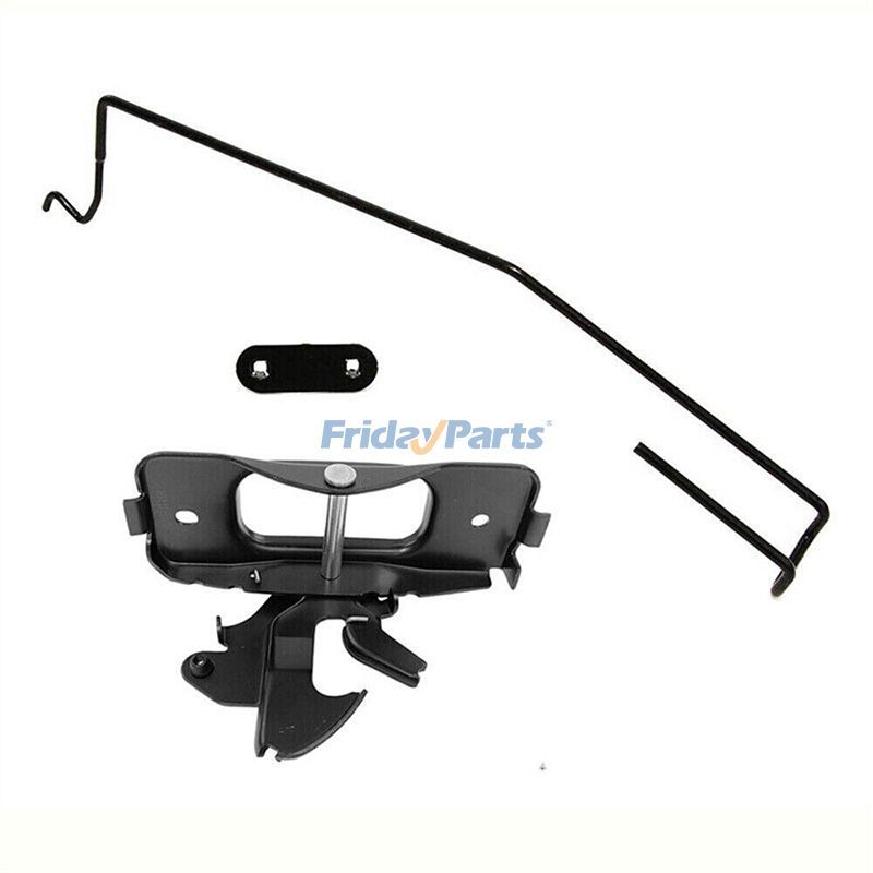 Hood Latch & Catch Striker & Rod & Safety Catch Kit 55275843AB 55275850AB 05143056AA for 2002-2009 Dodge Ram 1500 2500 3500