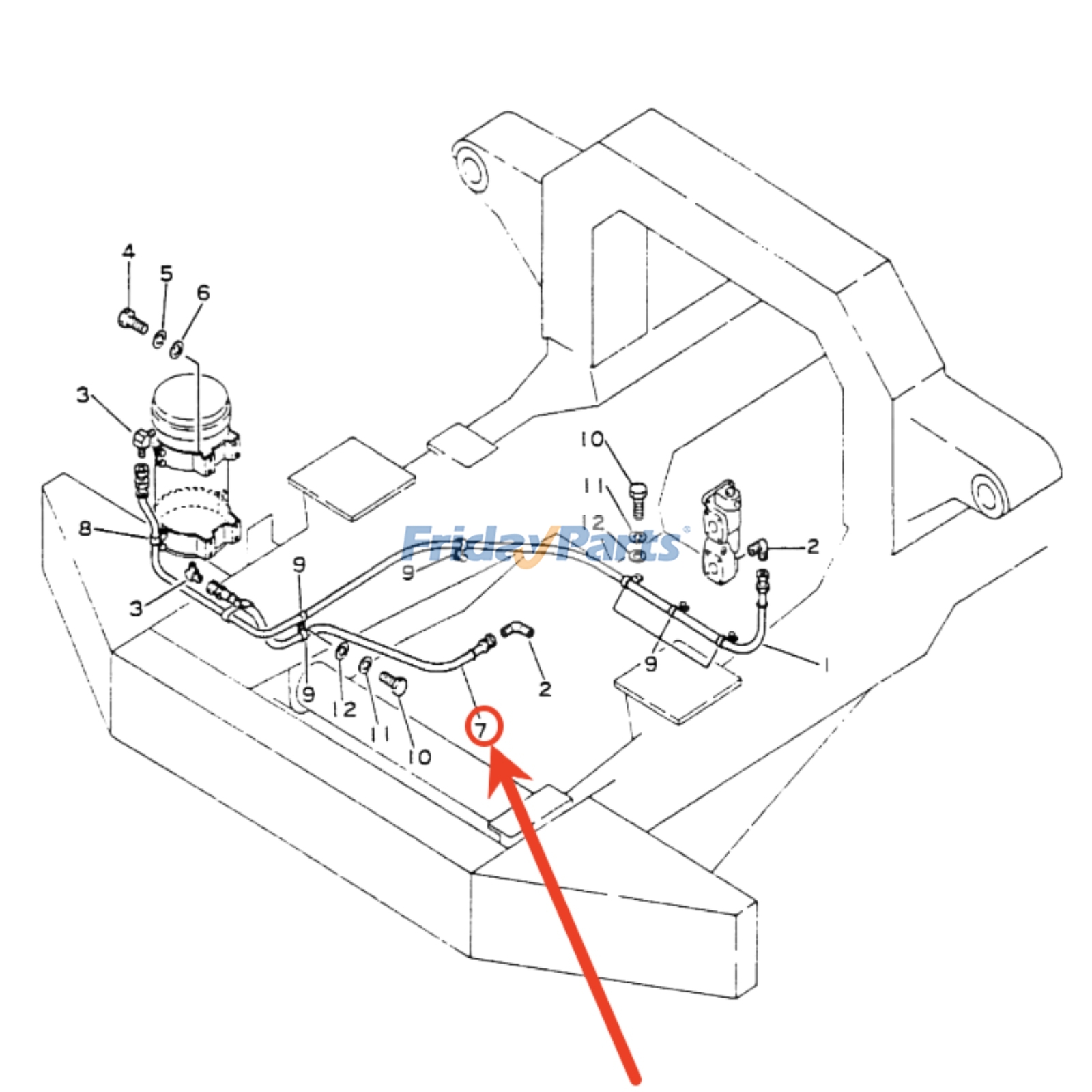 Hose for Compactor,Dozer,Engine,Excavator,Forklift,Loader,Off-Road Truck,Industrial Equipment