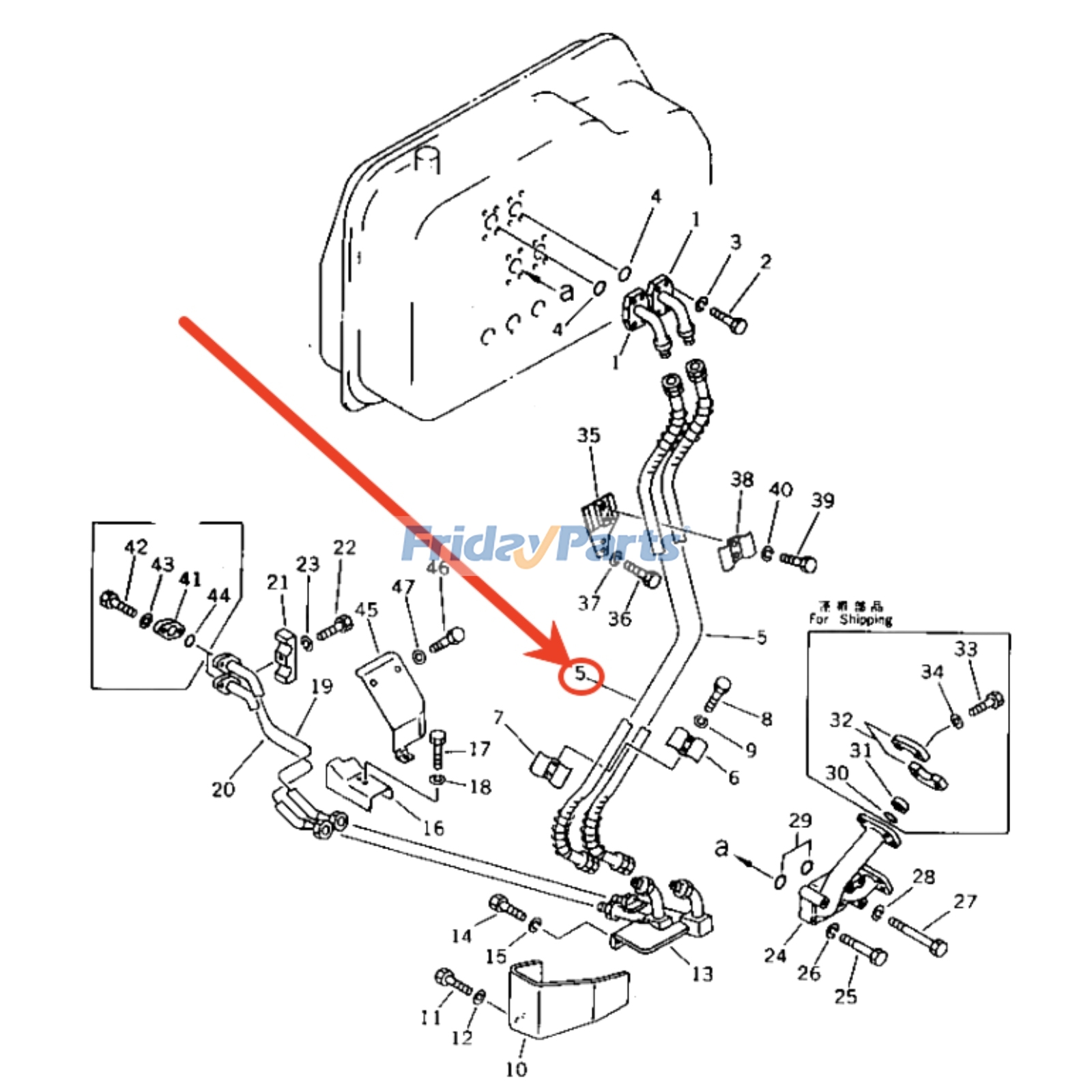 Hose for Dozer,Engine