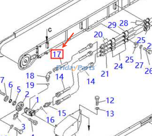 Hose for Dozer,Loader,Motor Grader,Off-Road Truck