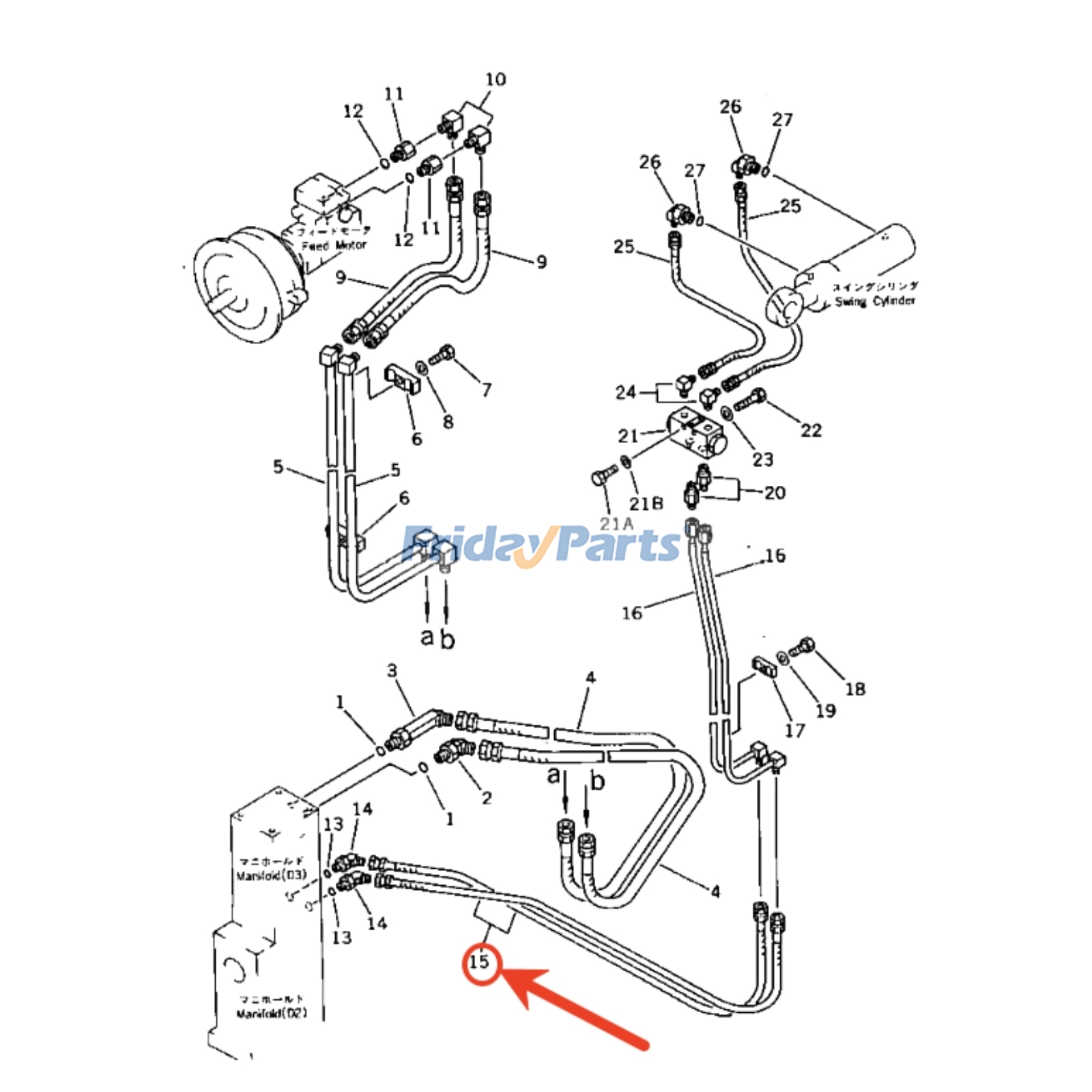 Hose for Dozer,Loader,Industrial Equipment