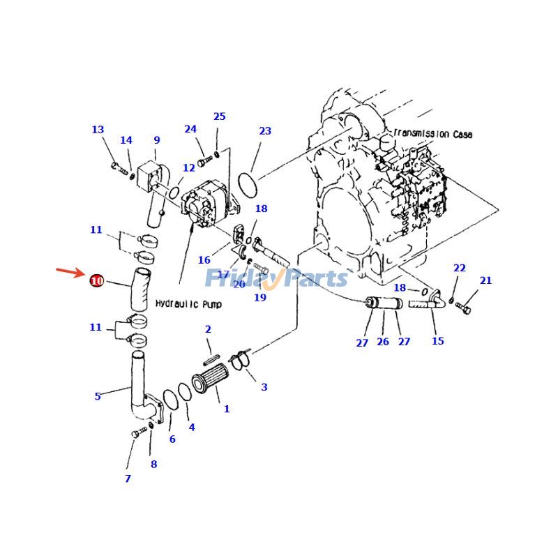 Hose for Compactor,Dozer,Excavator,Loader,Off-Road Truck,Tractor