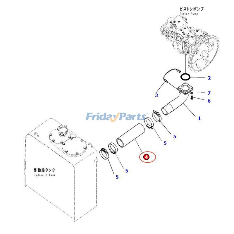 Hose for Dozer,Excavator,Loader