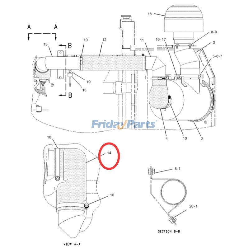 Hoseerpillar CATLLN for Excavator