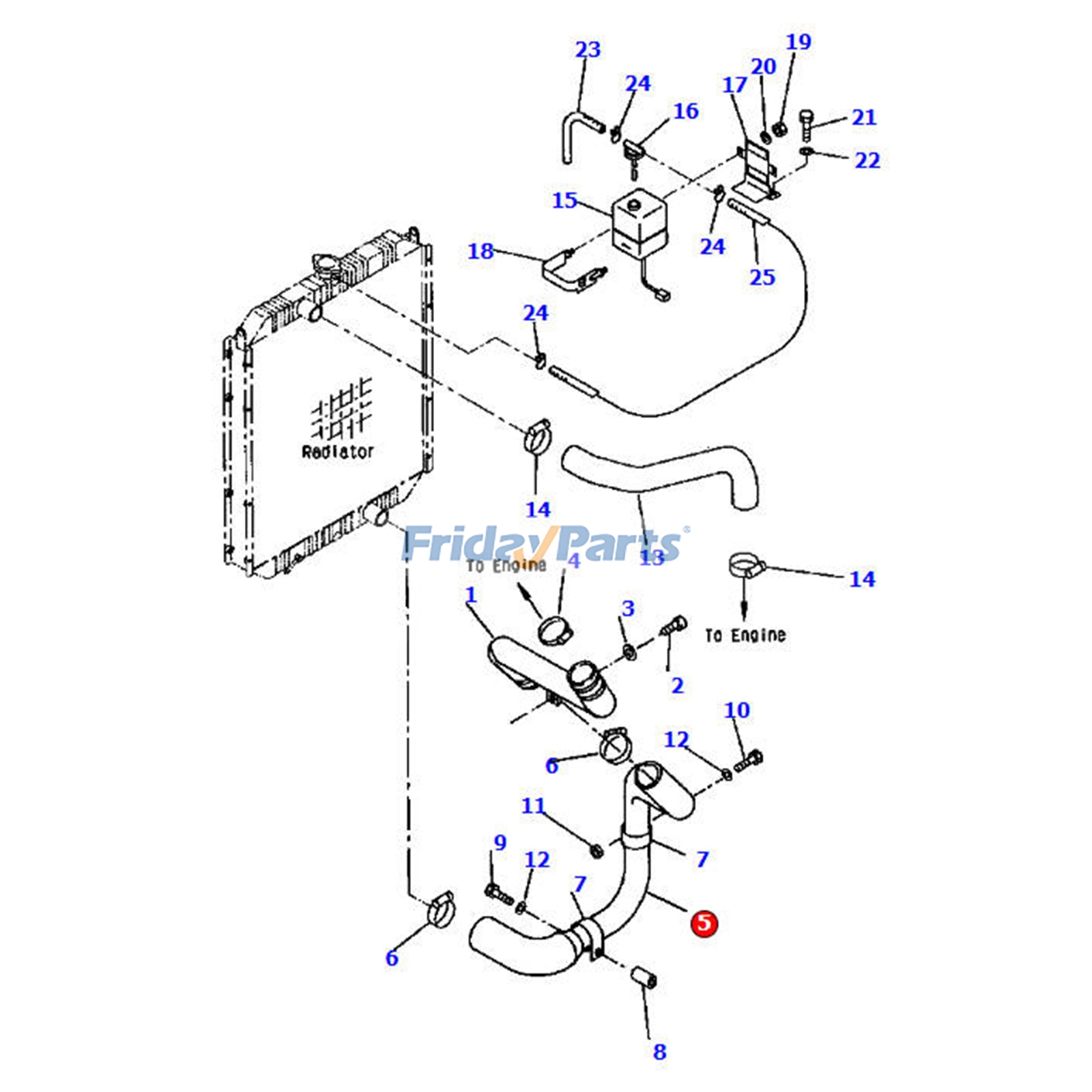 Manguera 207-03-68110 para excavadora Komatsu PC300HD-6LC PC300HD-6LE PC300LC-6LC PC340-6K PC340LC-6K PC340NLC-6K PC380LC-6K Para KOMATSU