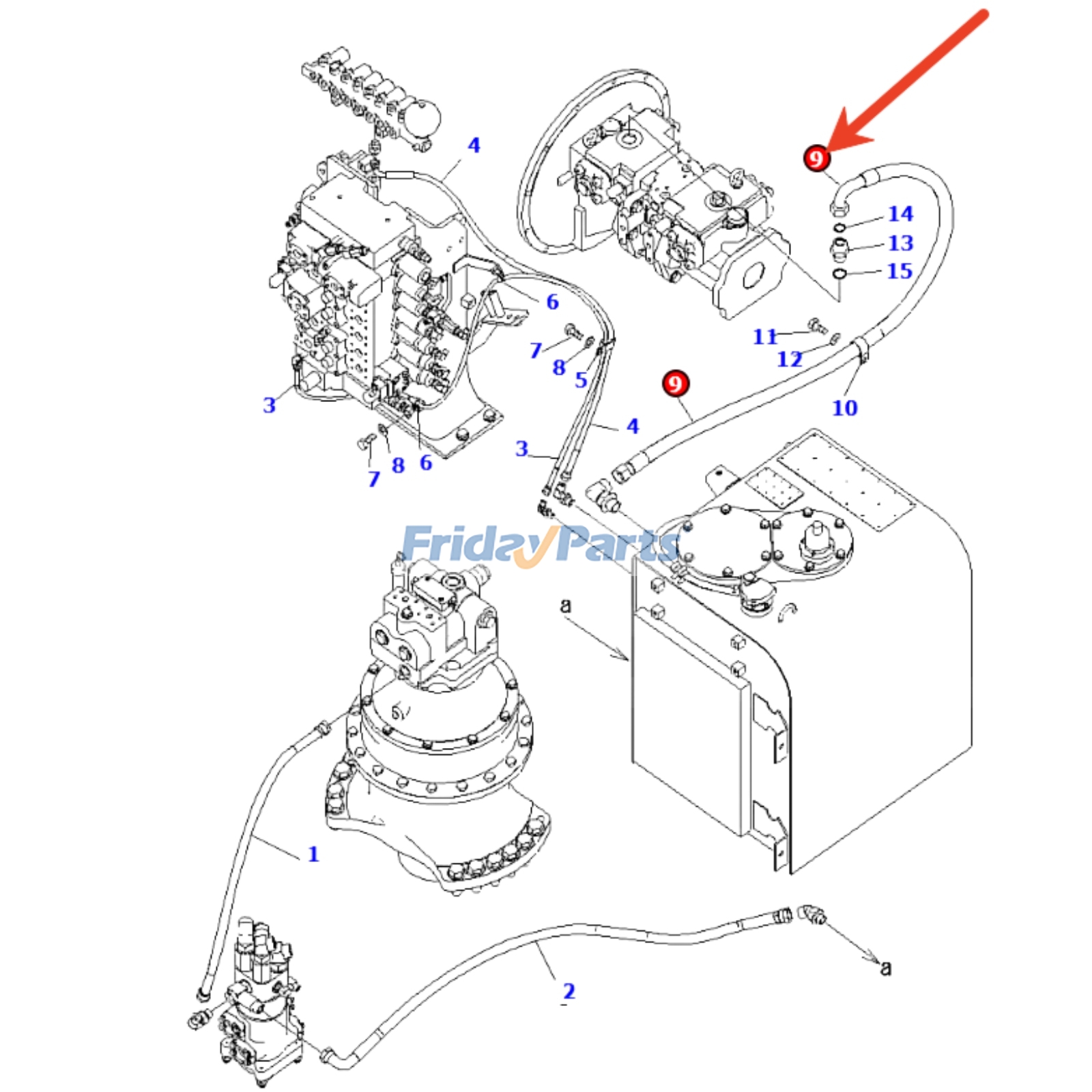 Hose for Engine,Excavator