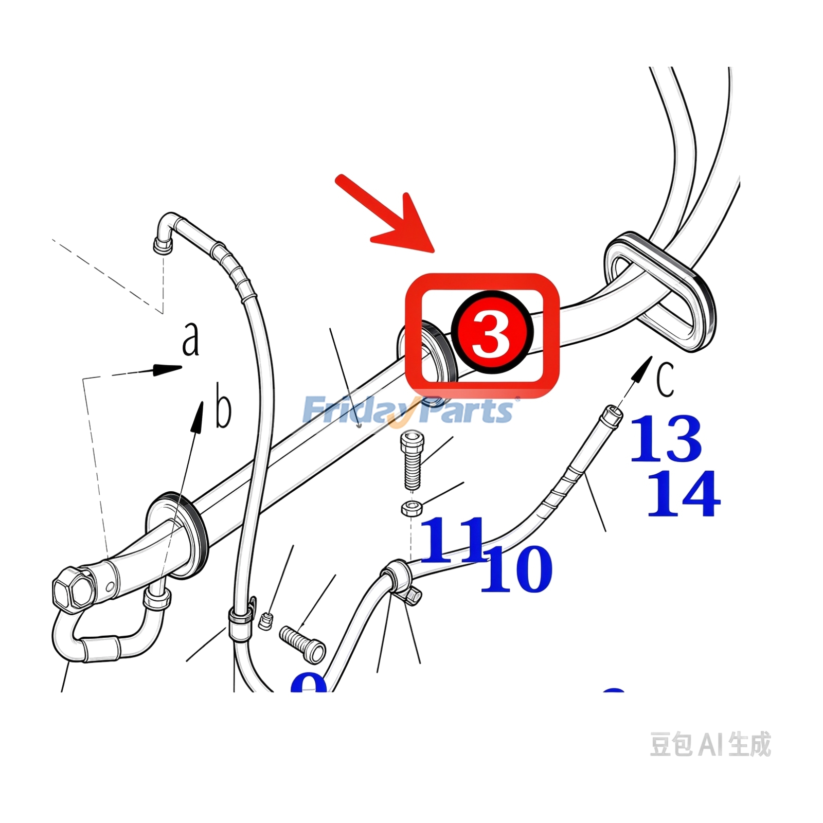 Hose  for Excavator