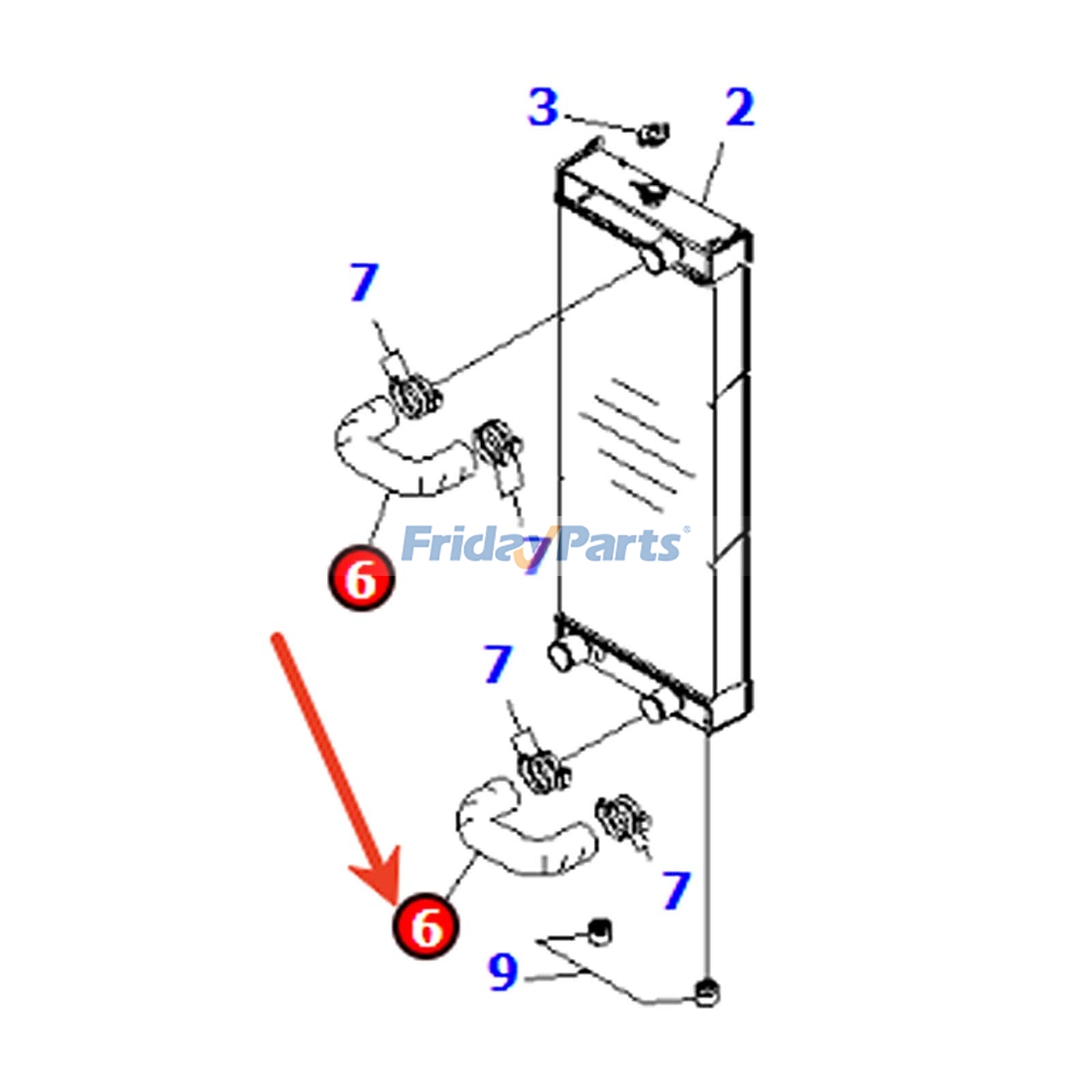 Mangueira 421-03-44430 para carregadeira Komatsu WA380-7 WA450-6 WA470-6 WA470-6A WA470-8 WA480-6 WA480-8 para Trator de Esteiras,Carregadora 