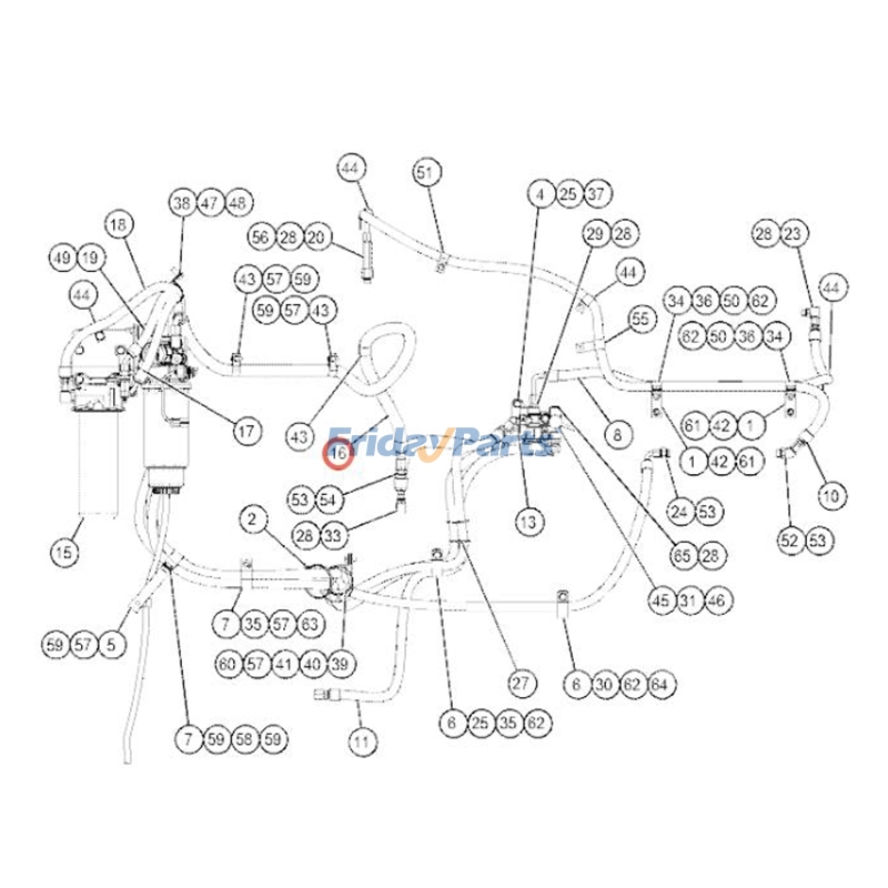 Conjunto de manguera 397-6510 para motor Caterpillar CAT C18, camión articulado AD45B, calidad premium con 3 años de garantía. Para CAT