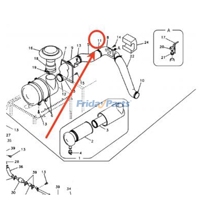 Hose Clamp for Excavator