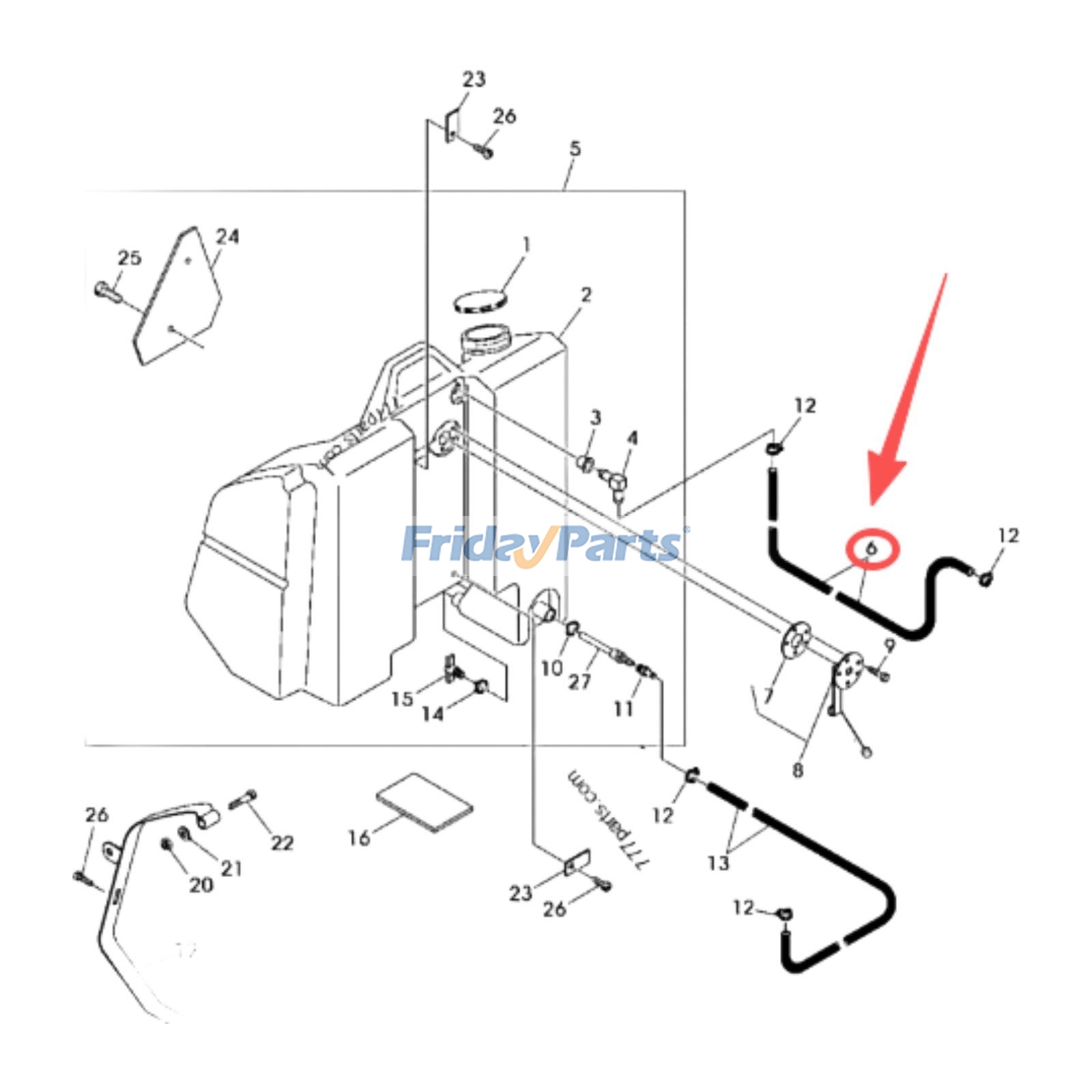Hose for Engine,Harvester,Tractor