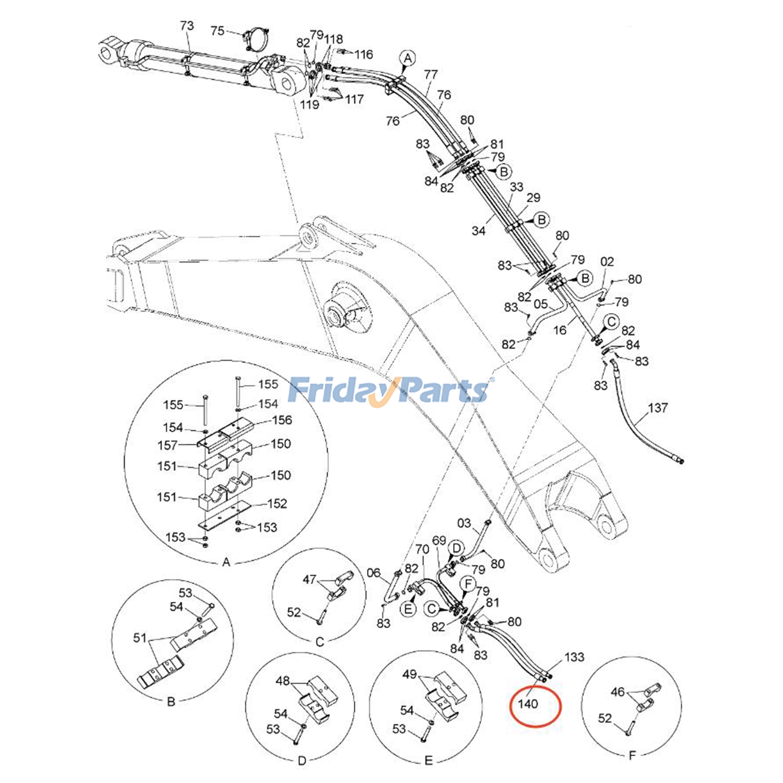 Hose for Excavator