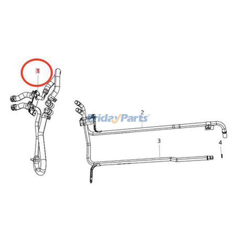 Schlauchrohrheizung Zu- und Rücklauffür FahrzeugFür Dodge,Für Jeep