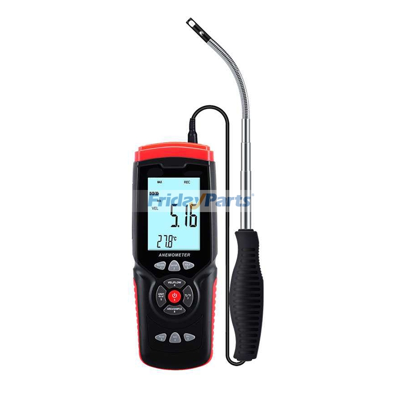 Anemômetro digital LCD GT8911, medidor térmico portátil de velocidade e volume do vento para fábricas e escritórios. Qualidade premium com 3 anos de garantia.