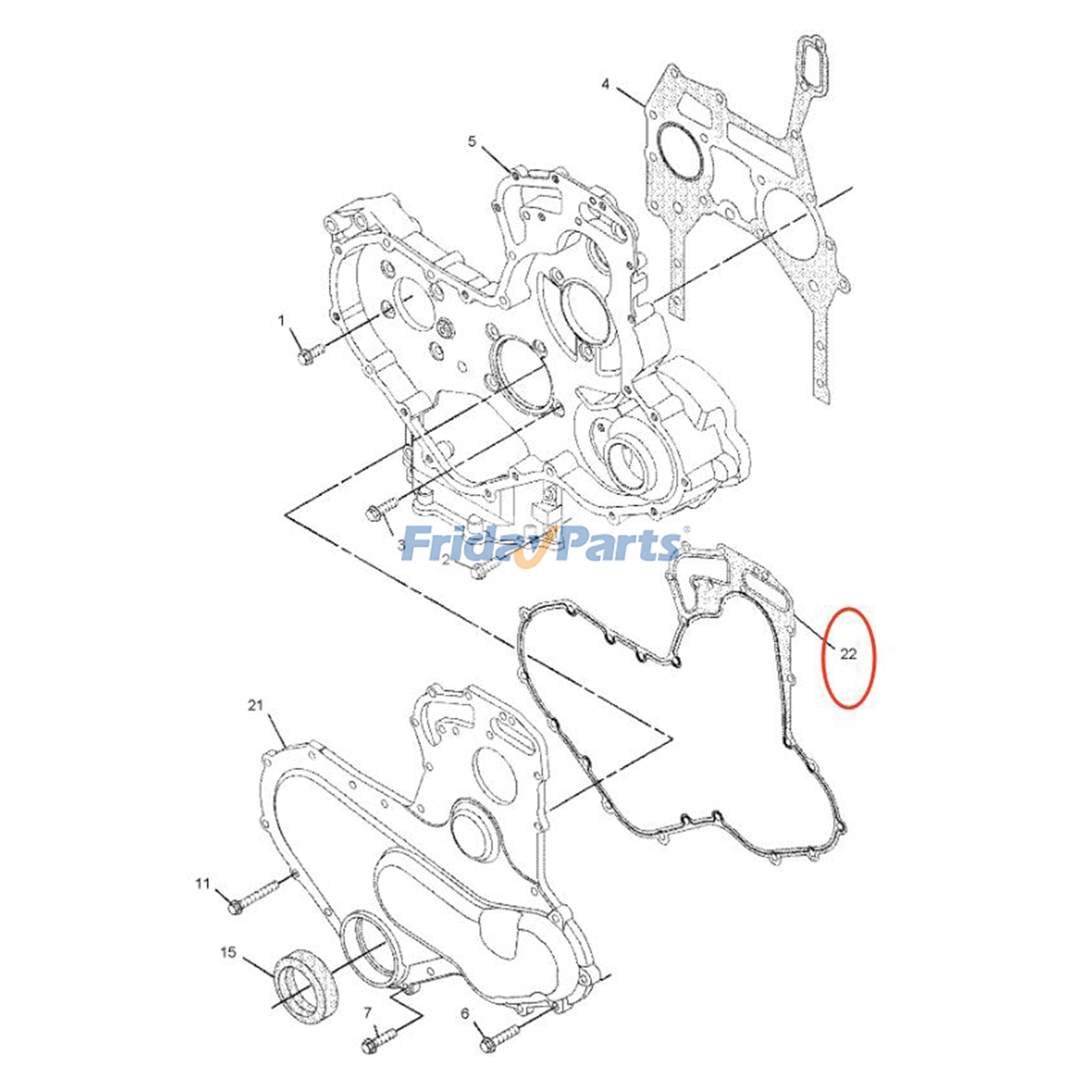 Housing Gasket for Engine,Loader