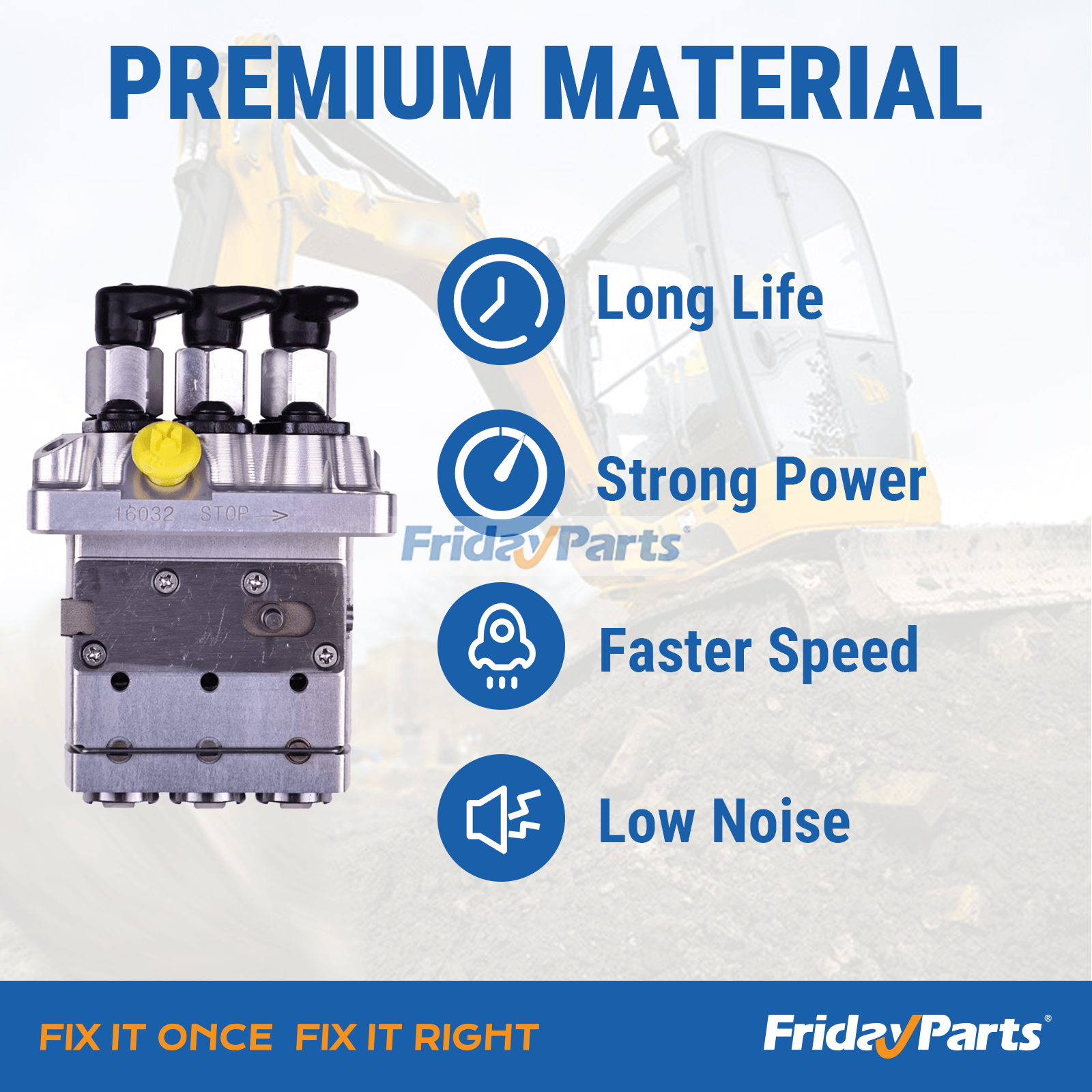 Engine,Excavator,Loader,Mower,Heavy-Duty UTV Fuel Injection Pump Assembly