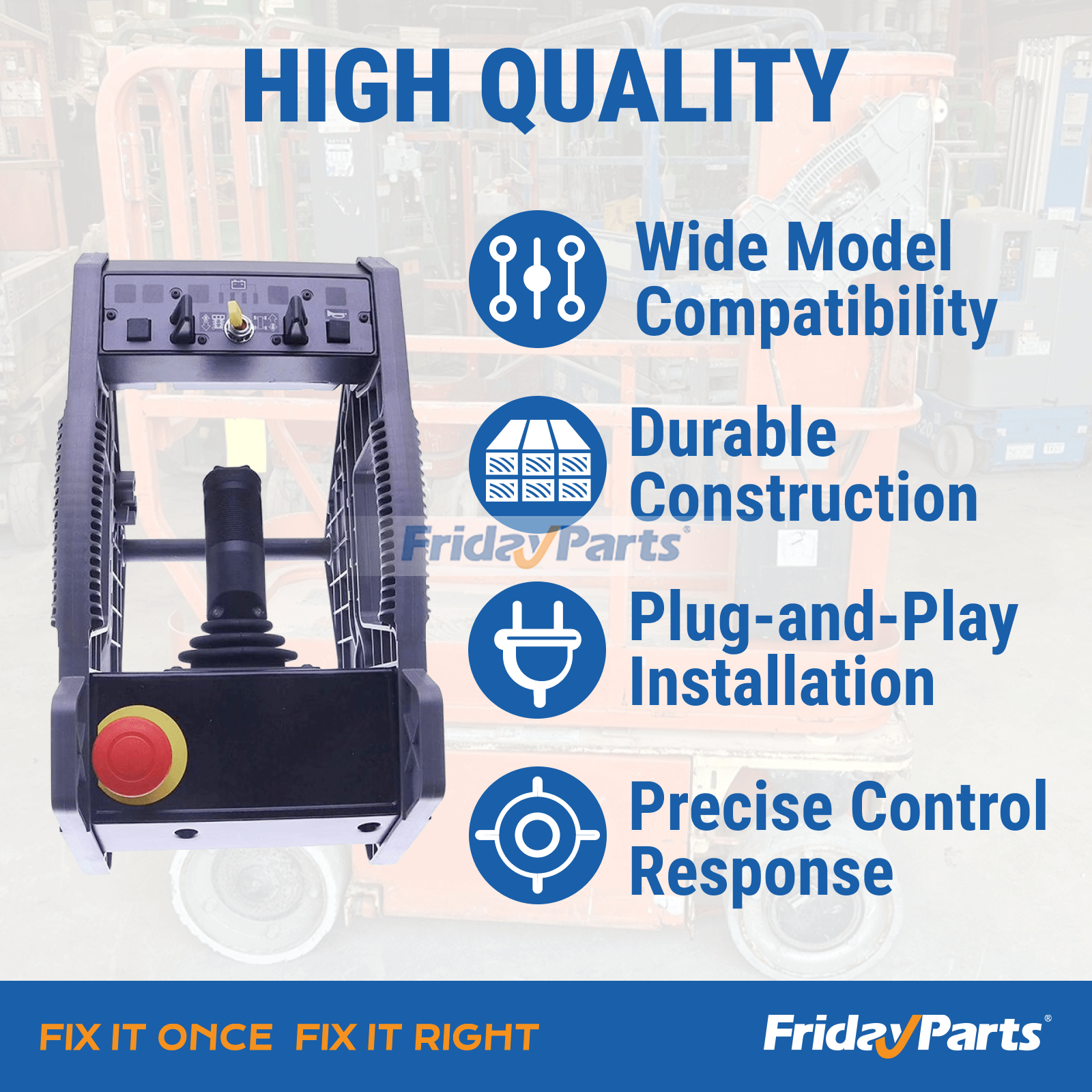 Conjunto de caja de control de 9 pines 1001091153 0272778 para elevador de tijera JLG 1230ES 1930ES 2030ES 2032ES 2630ES 2632ES 2646ES 3246ES de FridayParts