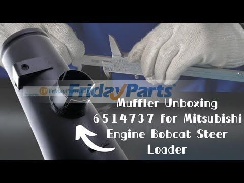 Silenciador 6514737 para motor Kubota V1702 V1702-B Cargadora Bobcat 743 742 643 642 645 1600